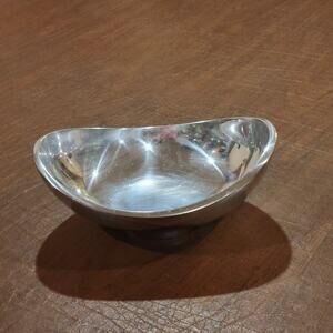 Nambe MT0614 Mirror Metal Bowl Steve Cozzolino 2013 Mirror Serving Dish